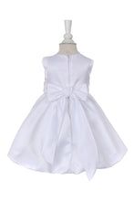 Load image into Gallery viewer, Elegant Pearl waist dress w/ hairbow
