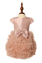 Load image into Gallery viewer, Elegant cute ruffled bubble dress w/ removable back bow.
