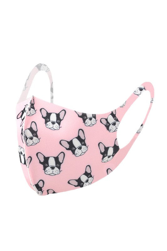 French Bulldog Print Face Mask