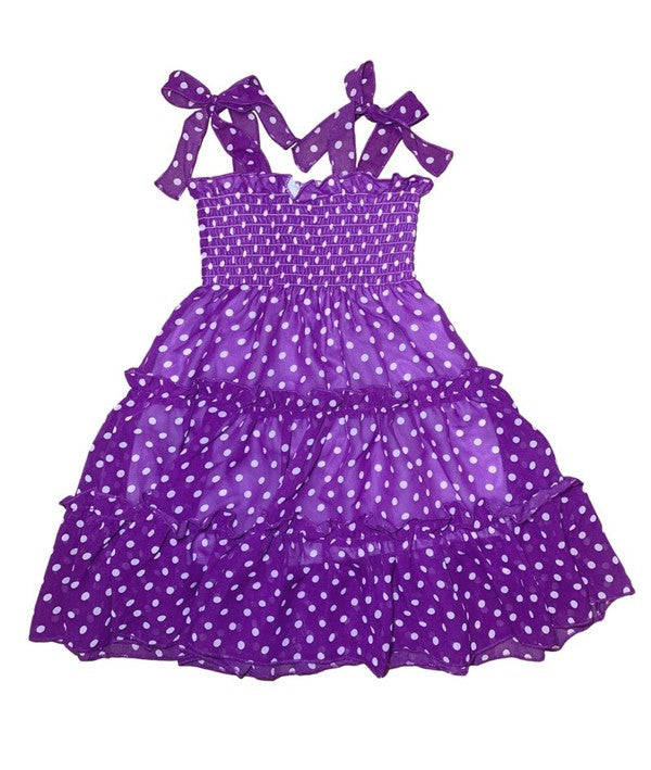 Polka Dots Chiffon Dress