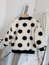 Load image into Gallery viewer, Polka Dots Fleece Coat
