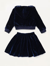 Load image into Gallery viewer, Velvet Zip Hoodie &amp; Skirt
