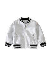 Load image into Gallery viewer, Silver Bomber Jacket
