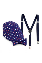 Load image into Gallery viewer, Clip on Suspender/ Hat w/matching bow
