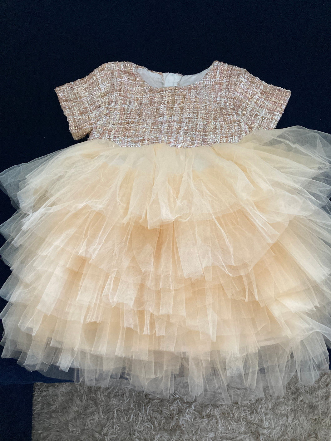 Paneled Tulle Tutu Dress