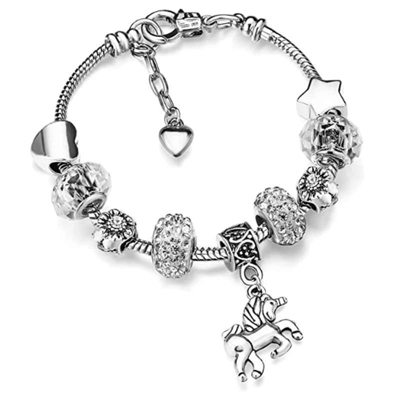 Stunning Silver Unicorn Bracelet - LuxeEquine