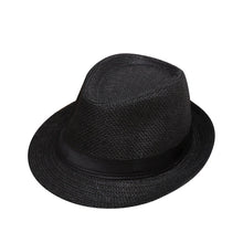 Load image into Gallery viewer, Fedora Straw Hat
