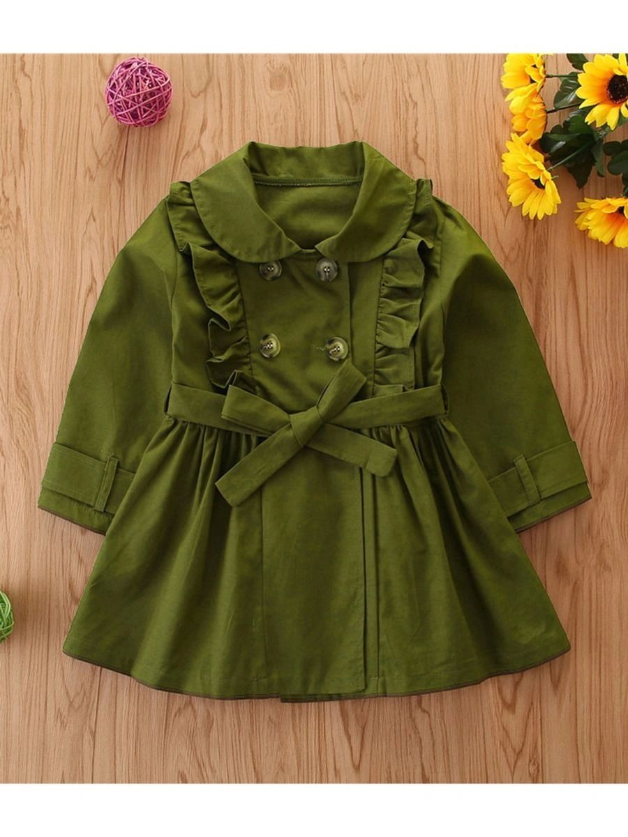 Double Button Belted Jacket