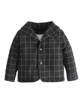 Load image into Gallery viewer, Black &amp; White Suit Jacket
