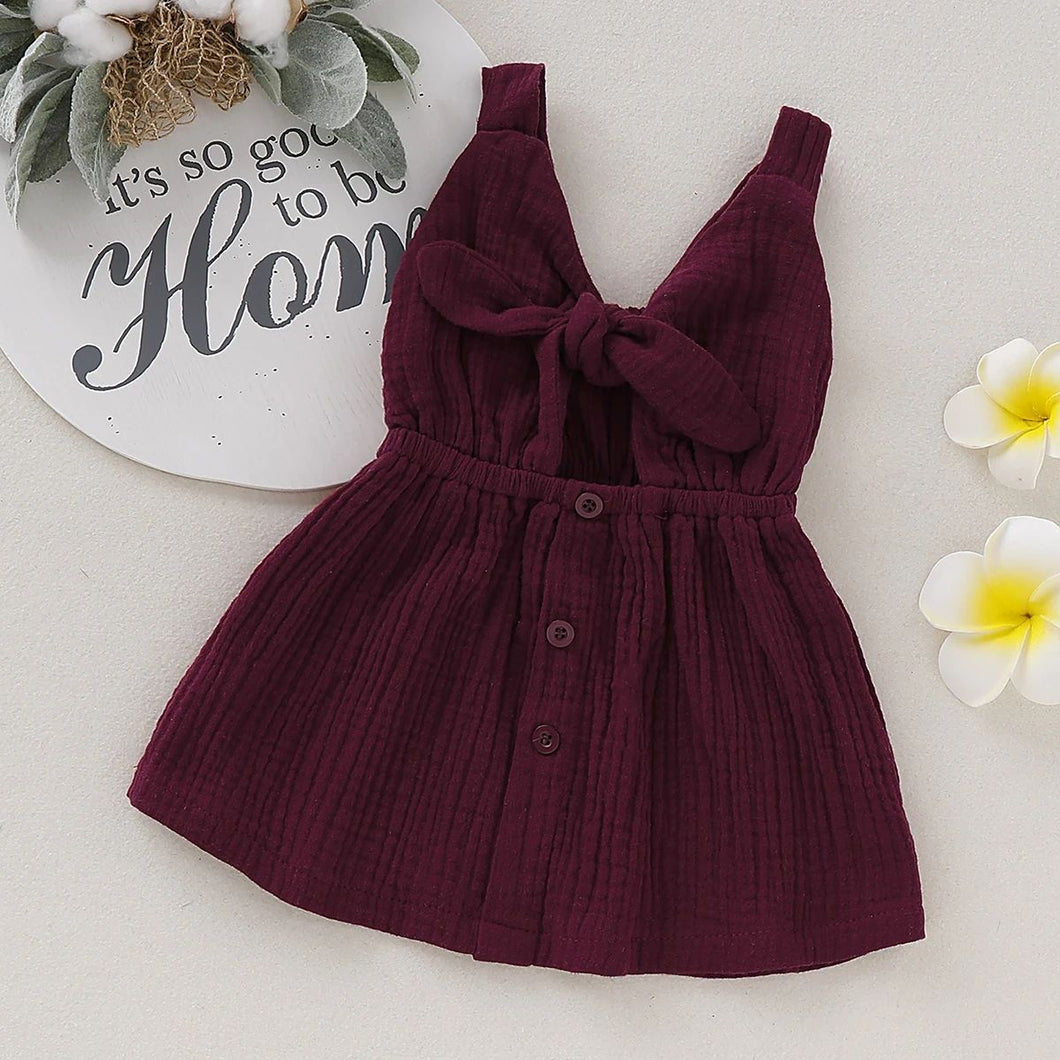 Self-tie Bow Dress