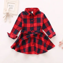 Load image into Gallery viewer, Plaid Collar Dress
