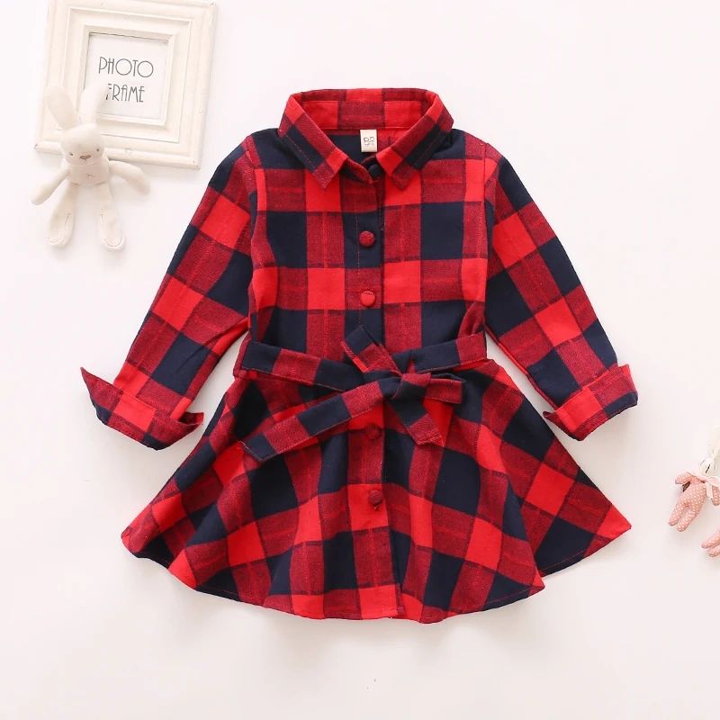 Plaid Collar Dress